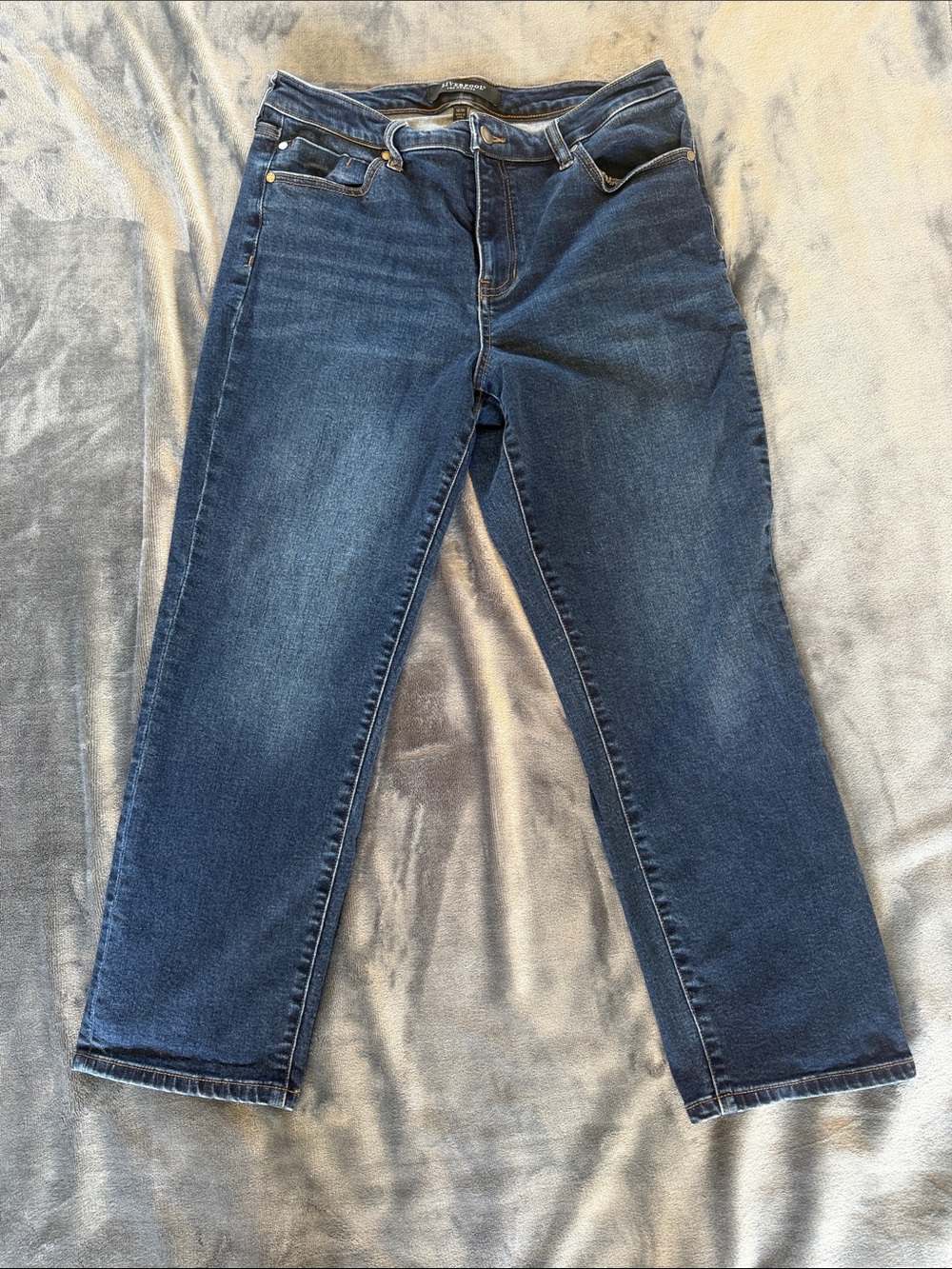 Liverpool Liv Non-Skinny Skinny Slim Straight Women’s Jeans - Dark Blue